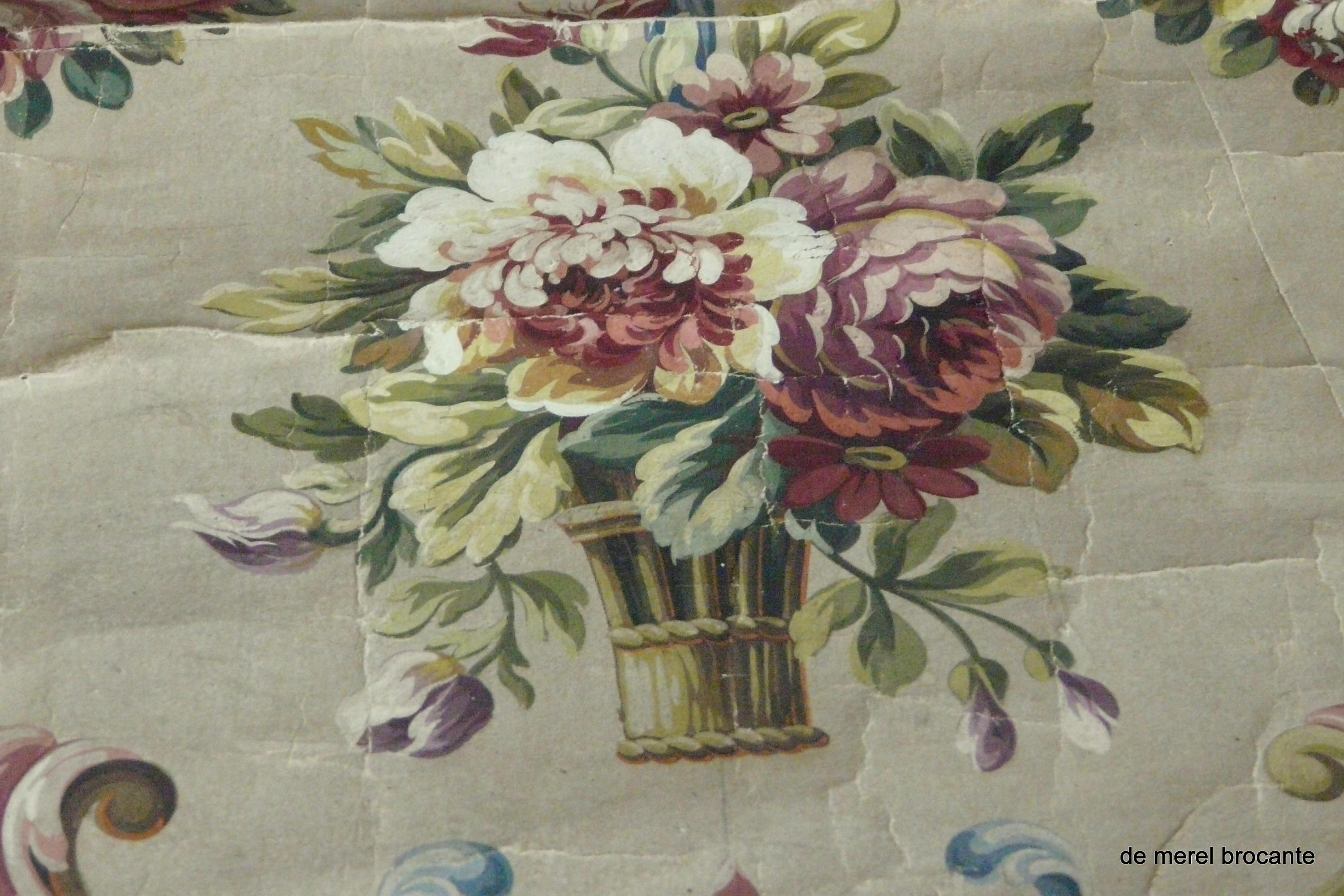 Antique French Aubusson Tapestry Patern Cartoon Painting Etsy