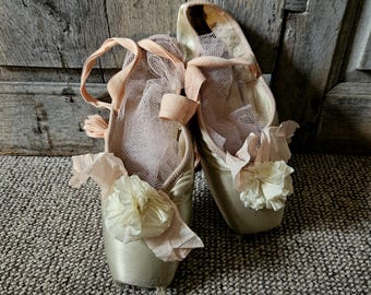 vintage french duck egg color ballet pointe dance