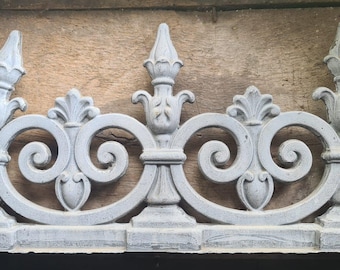 Antique French Zinc ornament finial Architectural Salvage