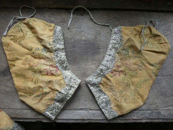 antique silk rare antique early  18th century fre… - image 9