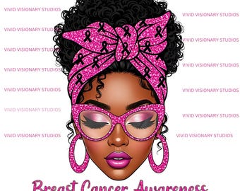 Breast Cancer Awareness Clipart: Strong Women, Pink Ribbon PNG (Digital Download)