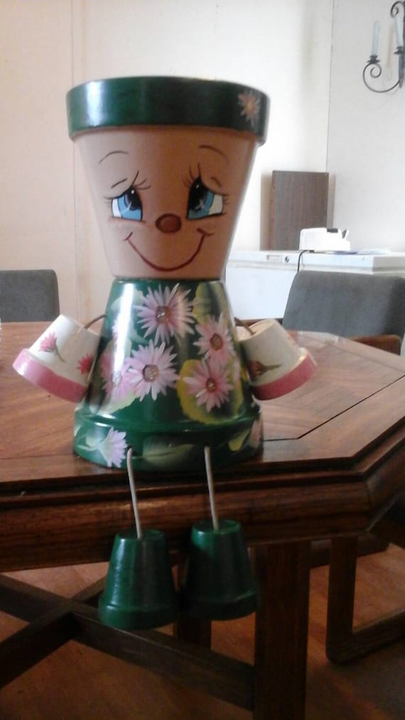 6 Flower pot people | Etsy