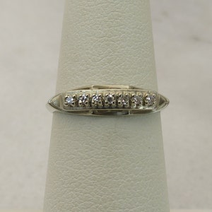 Vintage 14k Diamond Stacking Band Ring Size  5.75.