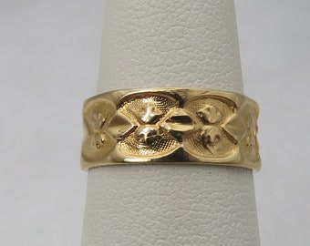 Antique 14k Ring Wide Band SZ 5.