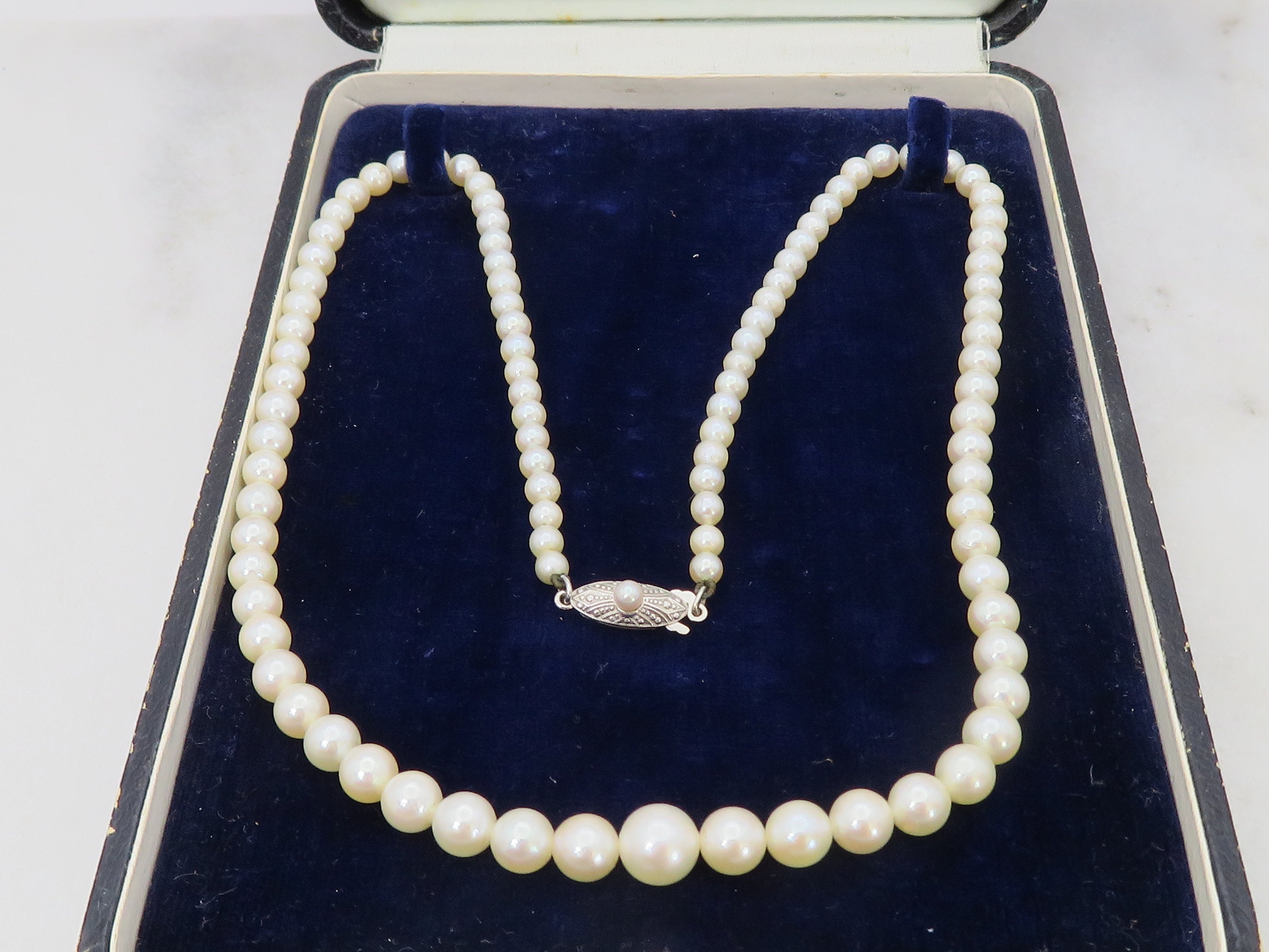 ミキモト パールネックレス スターリングシルバー 1960年代 日本