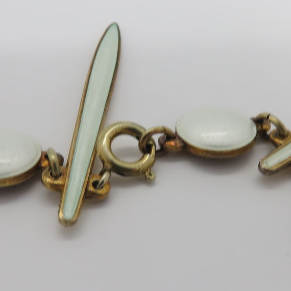 Vintage David Anderson White Enamel Icicle Neckla… - image 5