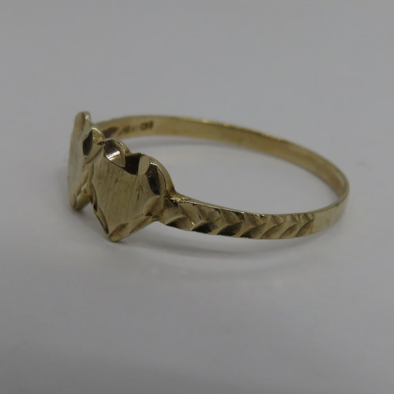 Vintage 10k Double Heart Ring. - image 6