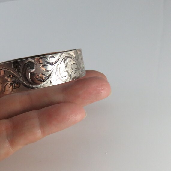 Victorian Silver Filled Bangle Bracelet. - image 6