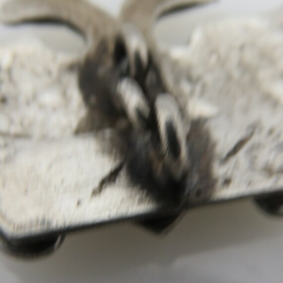 Vintage double Eagle Bird Sterling Silver Cufflin… - image 6