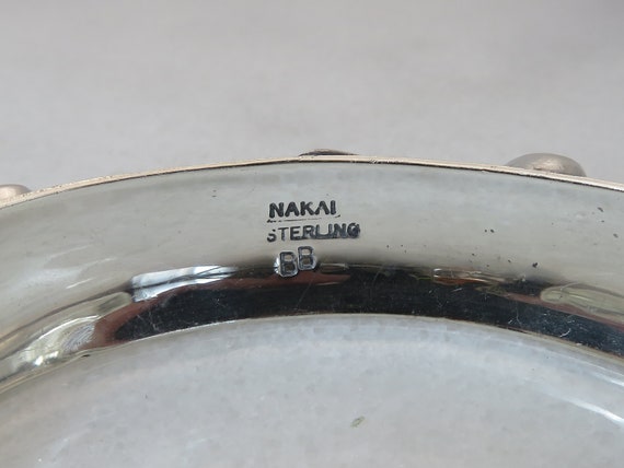 Vintage Navajo Sterling Silver Nakai Black Onyx C… - image 4