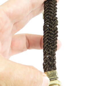 Victorian Mourning Hair Gold Paste Bracelet. Marked My Mothers Hair. image 6