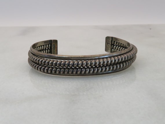 Very Heavy Vintage Navajo Spiral Sterling Silver Cuff Native American Jewelry Bracelet Very Heavy Vintage Navajo Spiral Sterling Silver Cuff Native American Jewelry Bracelet