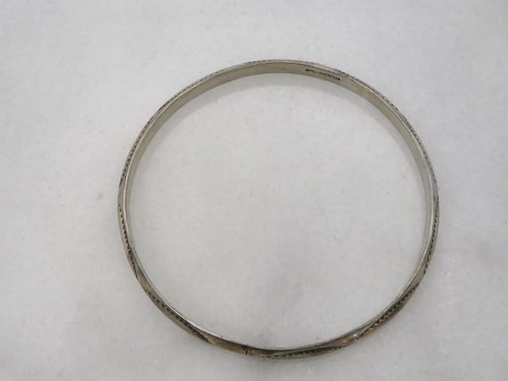 Vintage Tahe Sterling Silver Navajo Bangle Bracelet. - Etsy