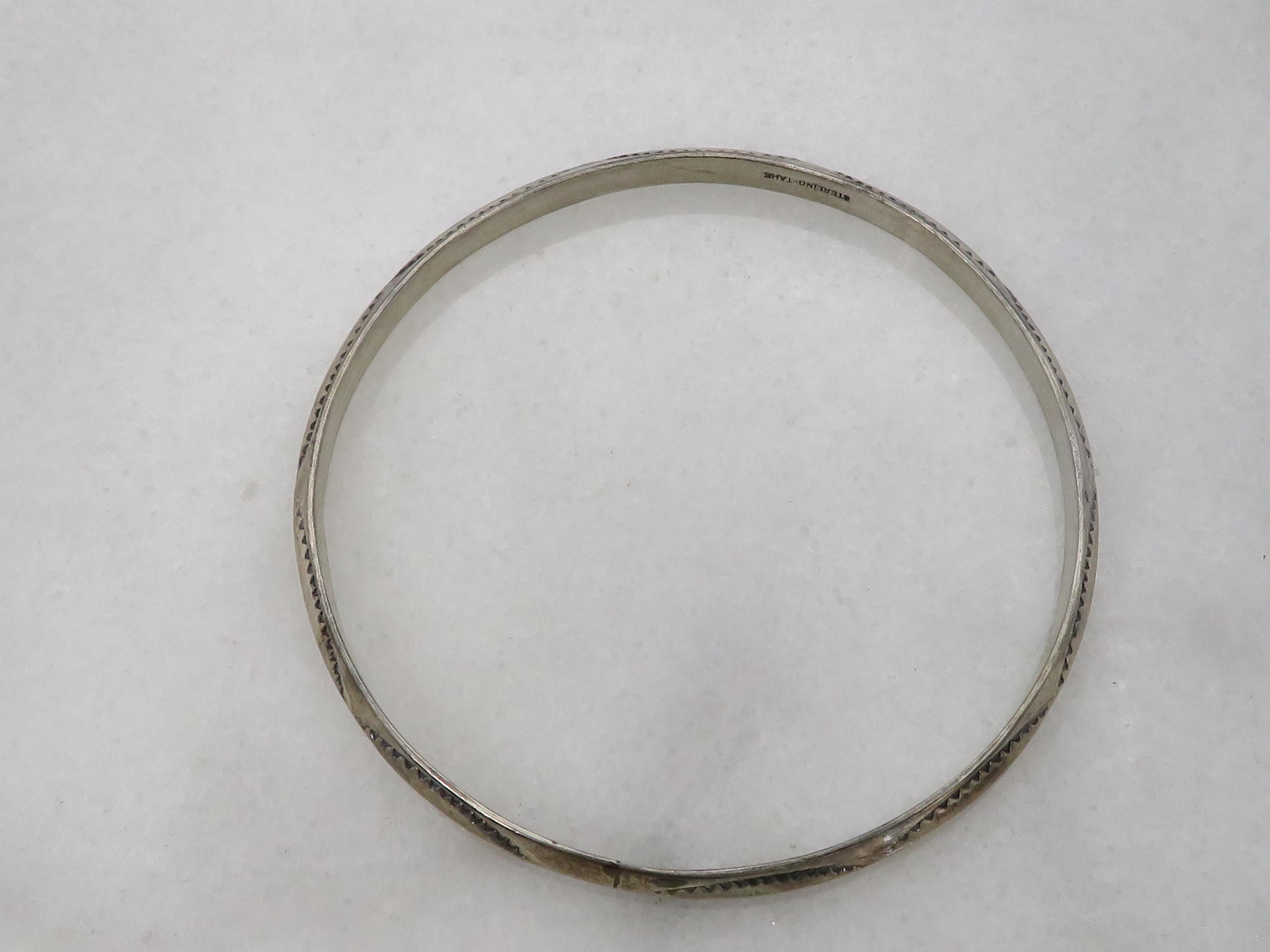 Vintage Tahe Sterling Silver Navajo Bangle Bracelet. - Etsy Vintage Tahe Sterling Silver Navajo Bangle Bracelet. - Etsy