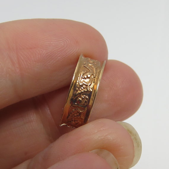 Antique 14k Wedding Band Ring Pinky Midi Ring Siz… - image 1