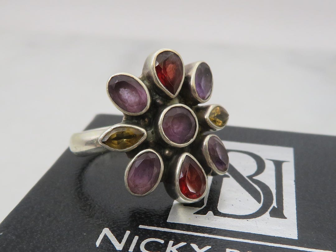 Nicky Butler Silver Rings Estate Sterling Silver Nicky Butler Gem Ring. Sz 7.5. - Etsy