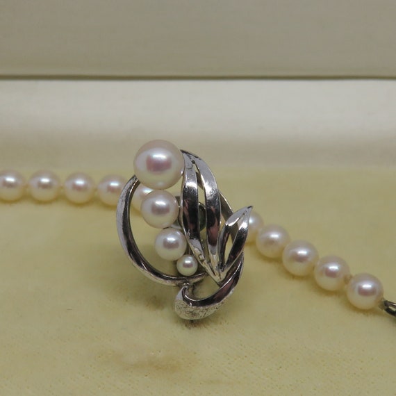 Vintage Mikimoto Pearl Strand Graduated 19 inchs … - image 10