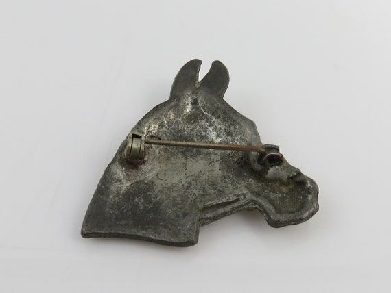 Art Deco Rhinestone Horse  Brooch Pin. - image 4