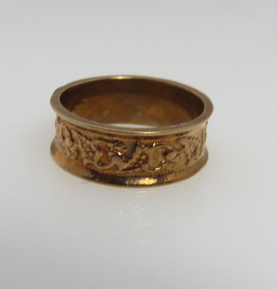 Antique 14k Wedding Band Ring Pinky Midi Ring Siz… - image 2