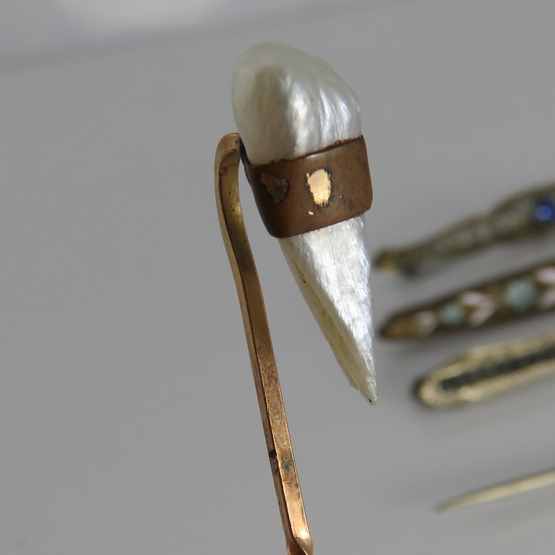Antique Art Deco Stick Pin Brooch lot of 5.