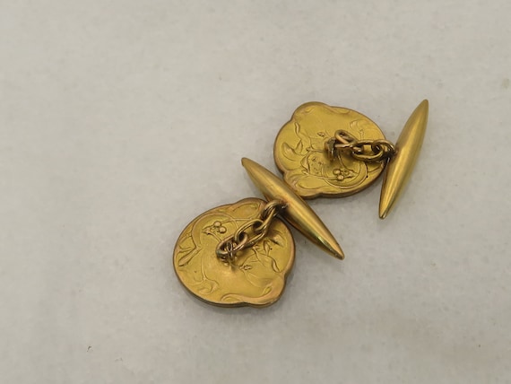 Antique Gold-Filled Cufflinks - image 2