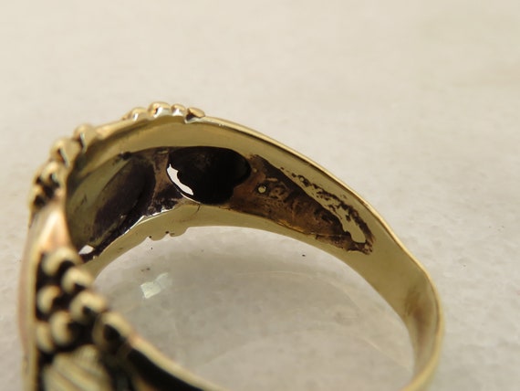 Vintage 12k Black Hills Gold Band Ring size 6. - image 6