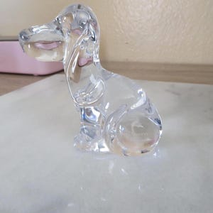 Daum France 犬クリスタル置物 Daum Crystal France - Etsy