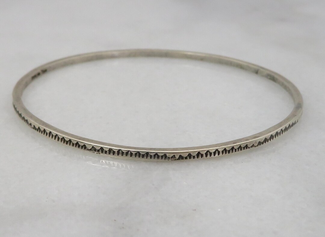 アクセサリー TAHE navajo bangle vintage Vintage Tahe Sterling Silver Navajo Bangle Bracelet. - Etsy