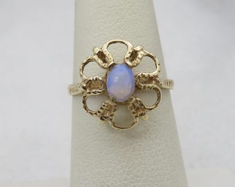 Vintage 14k Jelly Opal Ring sz 6.75.