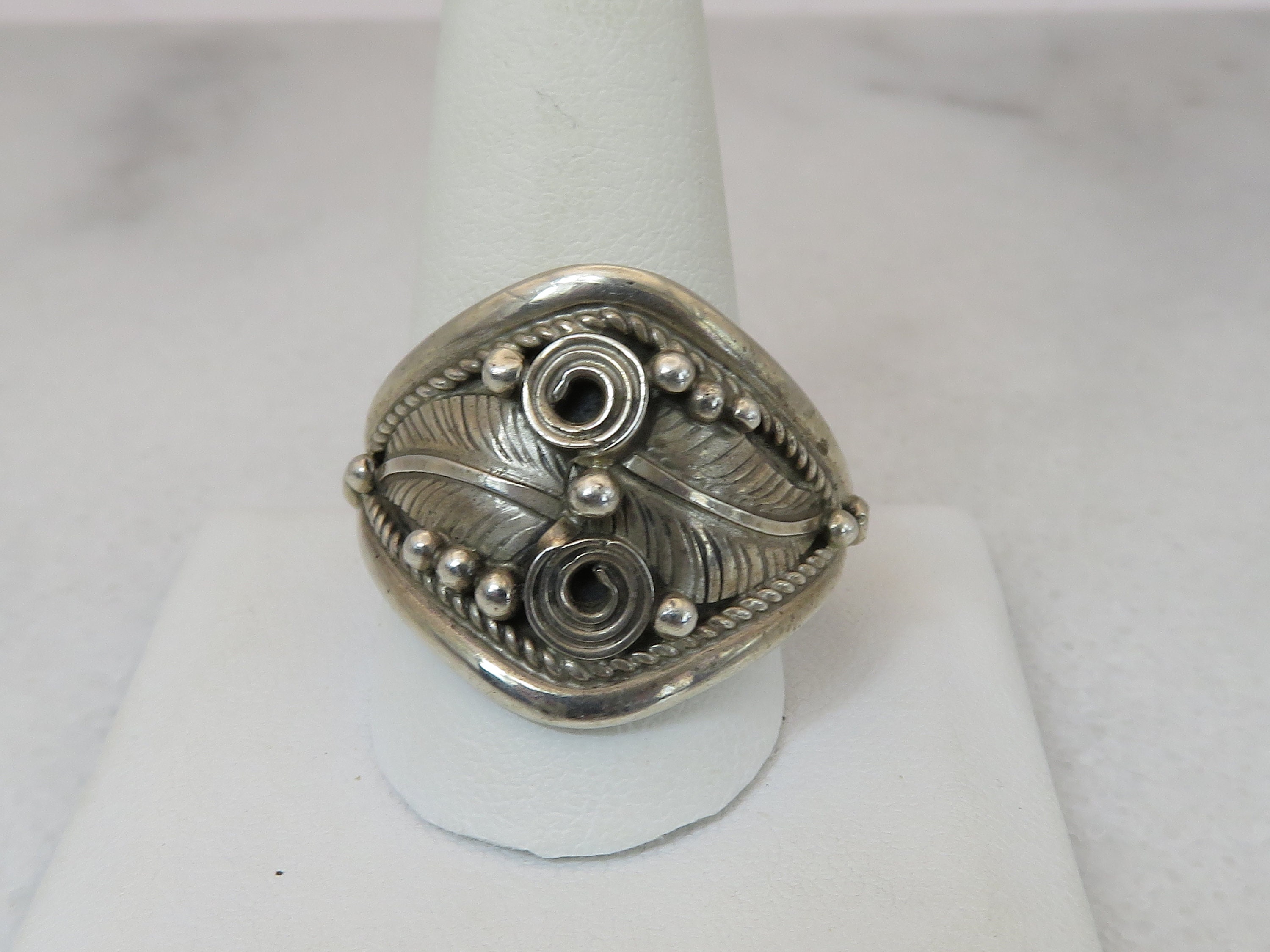 Vintage Navajo Johnson Yazzie Ring Sz 14. - Etsy