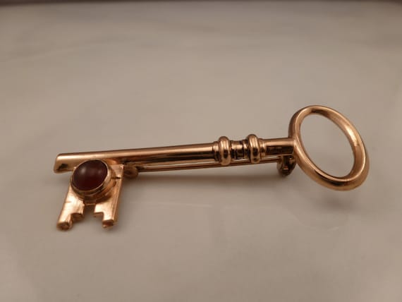 ヴィンテージ キーブローチ ブローチ】アンティークキー