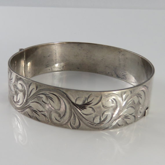 Victorian Silver Filled Bangle Bracelet. - image 1