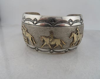 Estate Navajo Vivian Jones Feather Bangle Bracelet. - Etsy