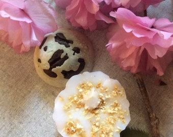 Spa GIFT SET , natural y orgánico hecho a mano diya de 2 artículos, barra de masaje, perfume sucio o jabón de cabra de leche, regalo para ella