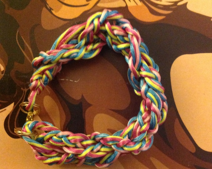 Braclet in colorful  rope hand mademade Macrame style ,gift for her