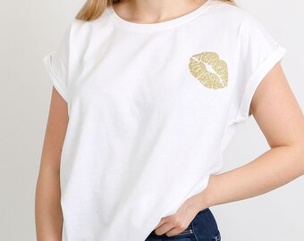 Mini Lips Detail T Shirt
