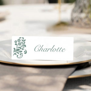 Cartões clássicos de casamento, cartões de lugar personalizados, decoração de mesa de casamento, cartões de aniversário, cartões de evento, cartões de lugar personalizados