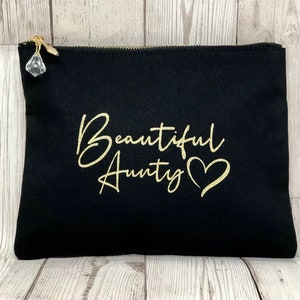 Beautiful Aunty Make Up Toiletry Pouch, Auntie, Aunty