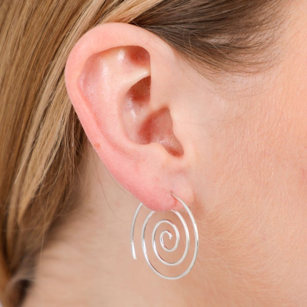Sparkle Spiral Surrounding Earrings