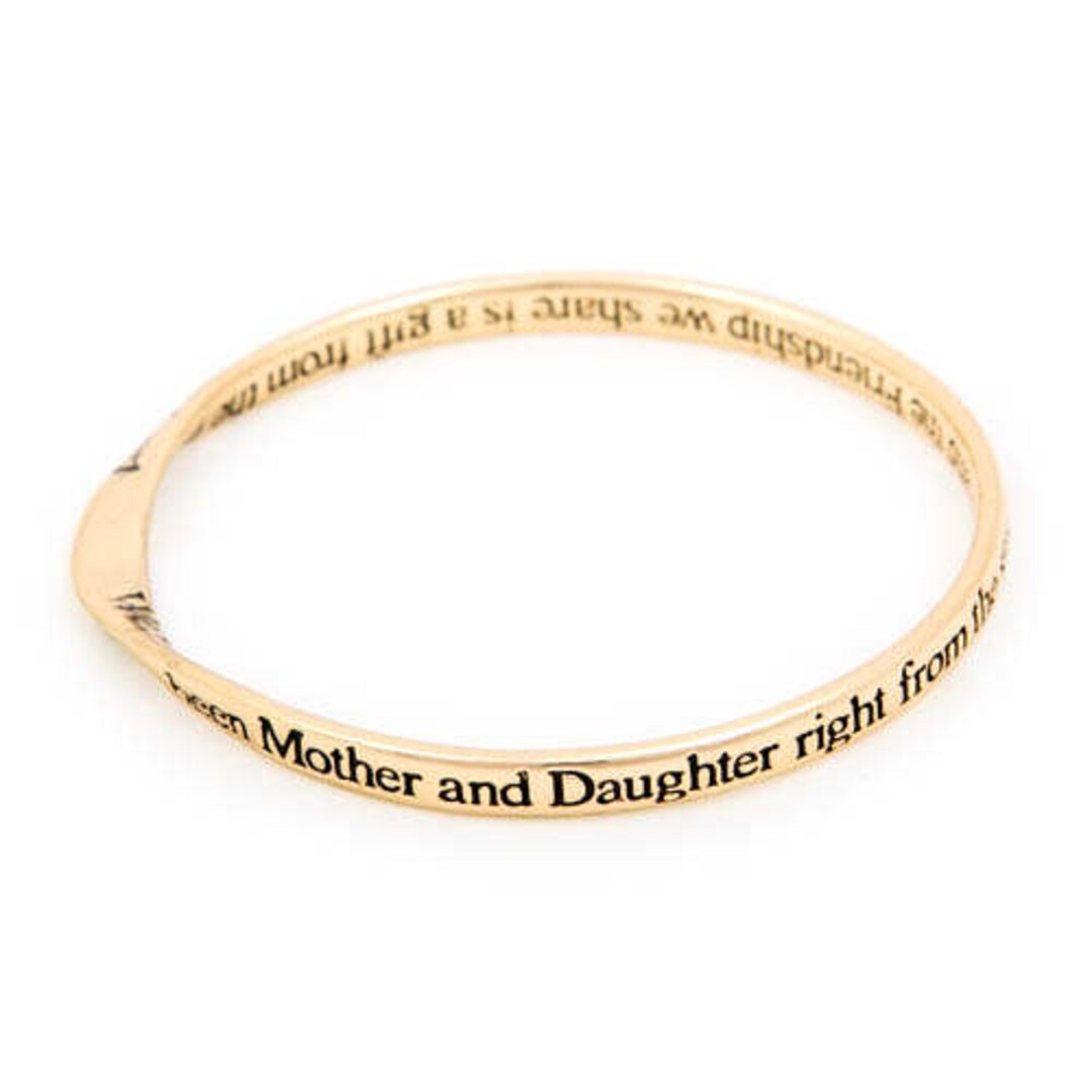 Sentimental Inscriptions Mother & Daughter Bangle: Sentimental Inscription (slightly Imperfect ...
