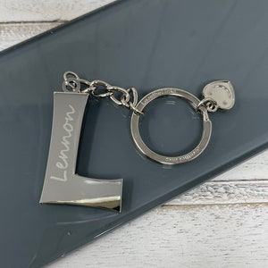 Llavero inicial personalizado, Iniciales personalizadas, Regalo de alfabeto, Regalo de carta