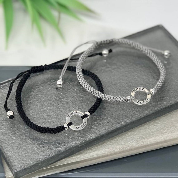 Armband Infinity strass zilver-zwart