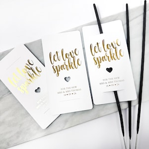 Wedding Sparkler Tag, Large size wedding sparkler tags, Personalised Card for Sparkler, Wedding Favour Sparkler, Sparkler Card, Sparkler Tag image 9