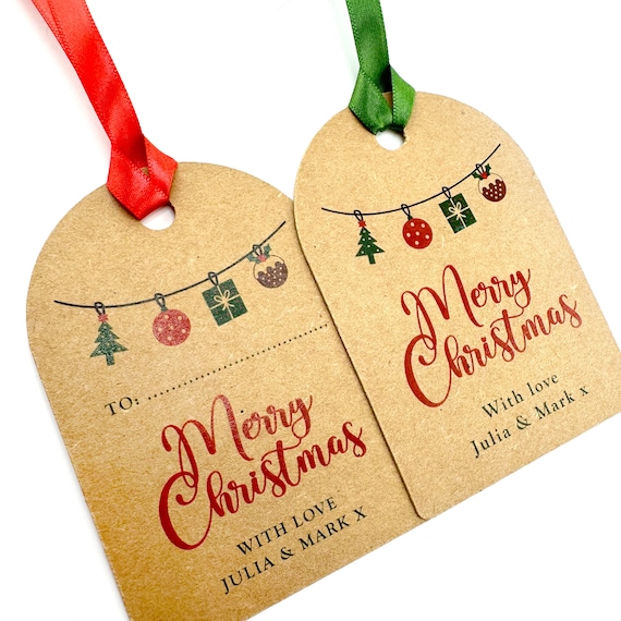 Christmas personalised gift tags, Christmas gift wrap, Christmas wrapping, custom gift tags, custom gift wrap