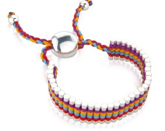 Bangle Links Of London Hope Bracelet Rainbow Cotton Bracelet