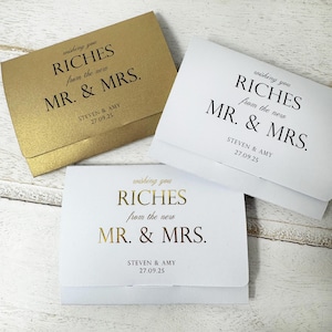 Je vous souhaite une riche idée de cadeau de mariage, porte-cartes de loto, porte-cartes à gratter, porte-monnaie de billets de loterie, porte-cartes de mariage personnalisé à gratter