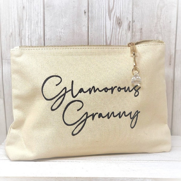 Granny Bag-Glamorous Granny-Cosmetic Bag or Make-Up Bag for Cosmetic Bag Granny Nanny Nanna Grandma love friendship