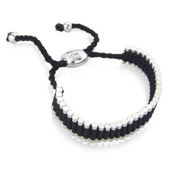 Links of london leather bracelet deals