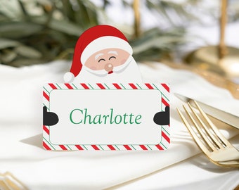 Personalized Santa Christmas Place Cards: Festive Table Decor