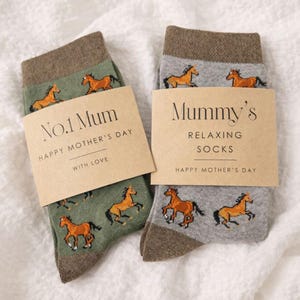 Chaussettes cheval en bambou : un cadeau idéal pour les amateurs de chevaux ! Cadeau cheval, cadeau maman, cadeau maman, cadeau chaussettes